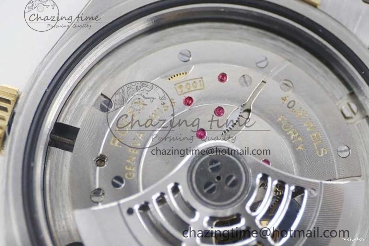 YG Asian SS Dial Edition Sky-Dweller Best 23J to 904L 1:1 Noob White on Bracelet 9001 SS YG 0301